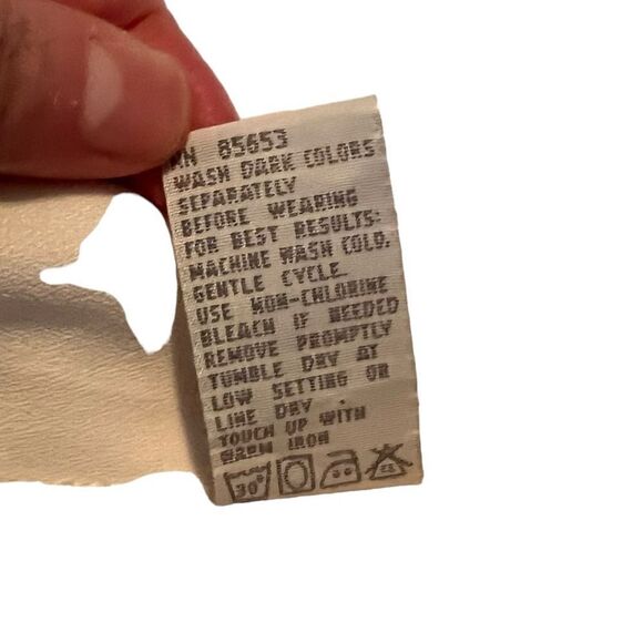 Koret off white embroidered‎ button down shirt. Size 10 - Picture 4 of 7